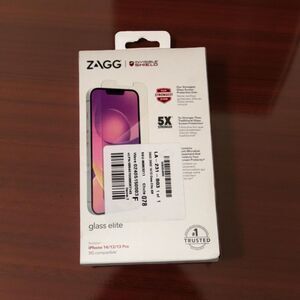 Sealed Zagg Invisible Shield, iPhone 14/13/13 Pro, Glass Elite, Unopened